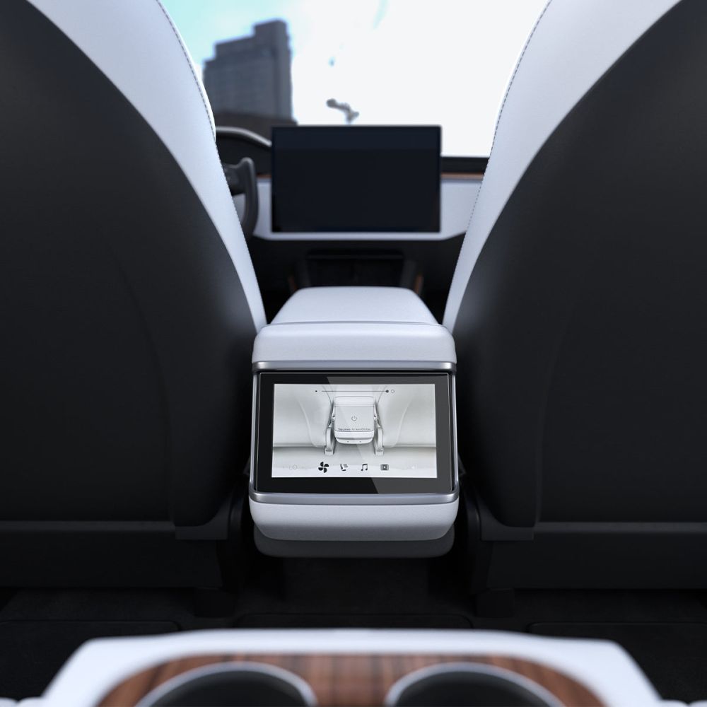 HARTGLAS SPIGEN GLAS.TR SLIM TESLA MODEL X 2022 / MODEL S 2021 SCHWARZ
