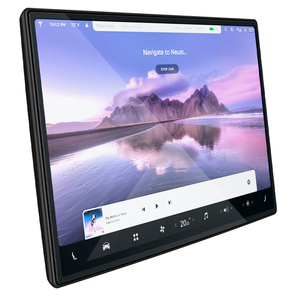 HARTGLAS SPIGEN GLASS FC "EZ FIT" TESLA MODEL X 2022 / MODEL S 2021 SCHWARZ