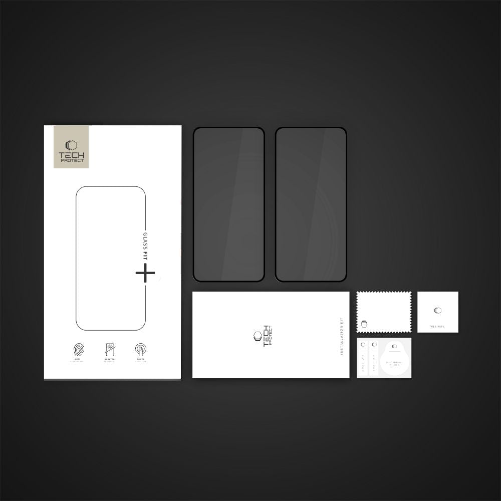 GEBROCHENES GLAS TECH-PROTECT GLASS FIT+ 2-PACK XIAOMI POCO X7 PRO 5G SCHWARZ
