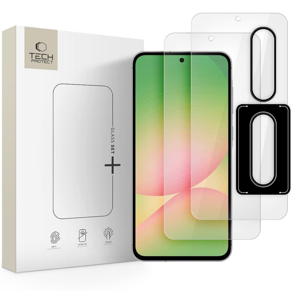 Gehärtetes Glas TECH-PROTECT GLASS SET+ GALAXY A36 / A56 5G KLAR
