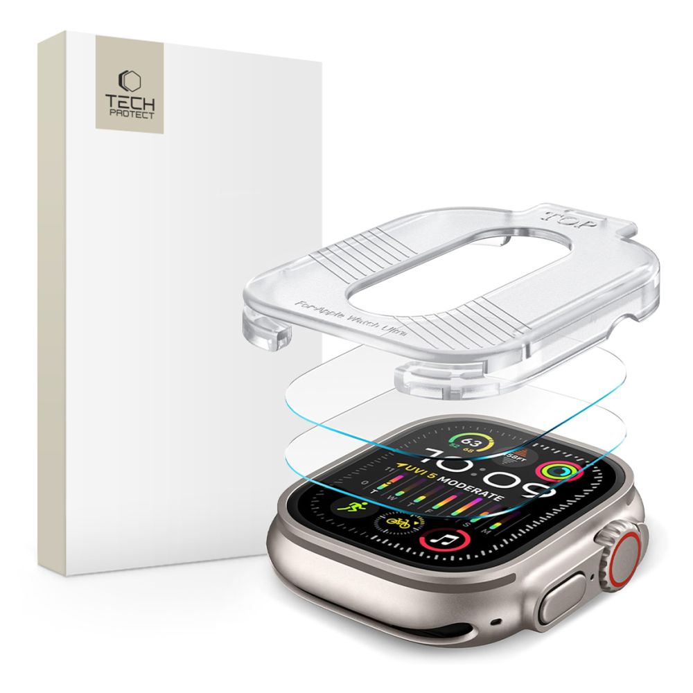 Gehärtetes Glas TECH-PROTECT SUPREME SET 2-PACK APPLE WATCH ULTRA 1 / 2 (49 MM) CLEAR