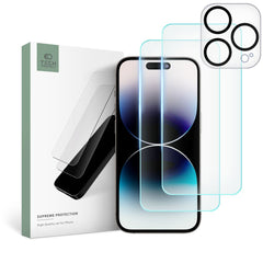 GEBROCHENES GLAS TECH-PROTECT SUPREME SET IPHONE 15 PRO MAX KLAR