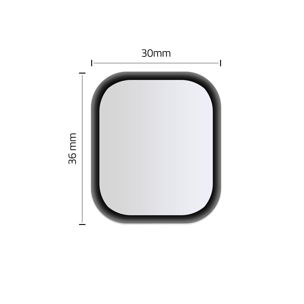 HARTGLAS FÜR APPLE WATCH 40 MM HOFI HYBRIDGLAS SCHWARZ
