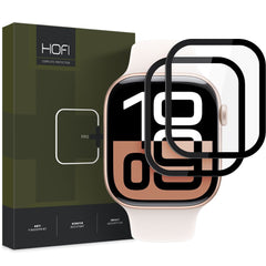 HARTGLAS HOFI HYBRID PRO+ 2-PACK APPLE WATCH 10 (42 MM) SCHWARZ