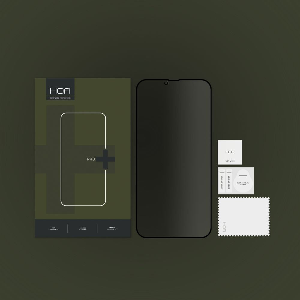 ANTI-SPY HARTGLAS HOFI ANTI SPY GLASS PRO+ 13 / 13 PRO / 14 / 16E PRIVATSPHÄRE