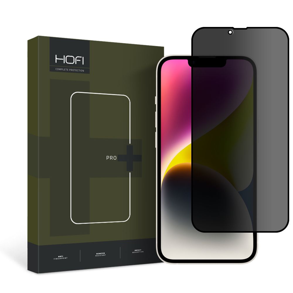 ANTI-SPY HARTGLAS HOFI ANTI SPY GLASS PRO+ 13 / 13 PRO / 14 / 16E PRIVATSPHÄRE