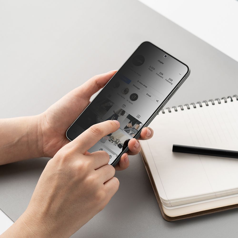Gehärtetes Glas RINGKE EASY SLIDE 2-PACK GALAXY S25+ PLUS PRIVATSPHÄRE
