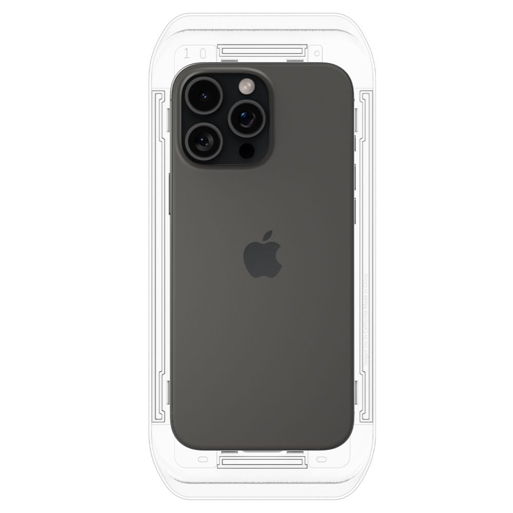 Gehärtetes Glas Spigen Glas.Tr "EZ FIT" 2-PACK iPhone 16 Pro Max Datenschutz