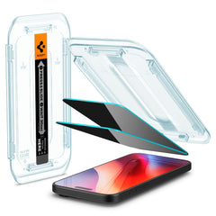 Gehärtetes Glas Spigen Glas.Tr "EZ FIT" 2-PACK iPhone 16 Pro Datenschutz