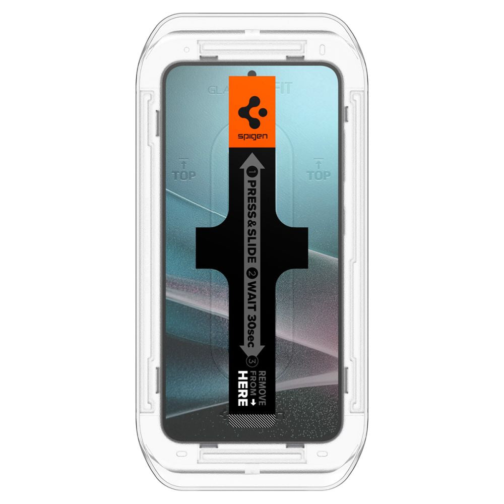 Gehärtetes Glas Spigen Glas.Tr "EZ FIT" HD 2-Pack Galaxy S24 / S25 Datenschutz