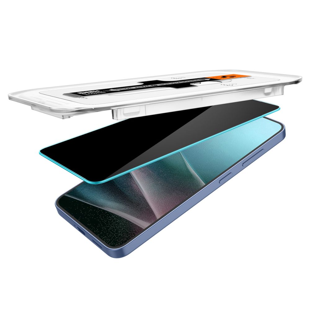 Gehärtetes Glas Spigen Glas.Tr "EZ FIT" HD 2-Pack Galaxy S24 / S25 Datenschutz