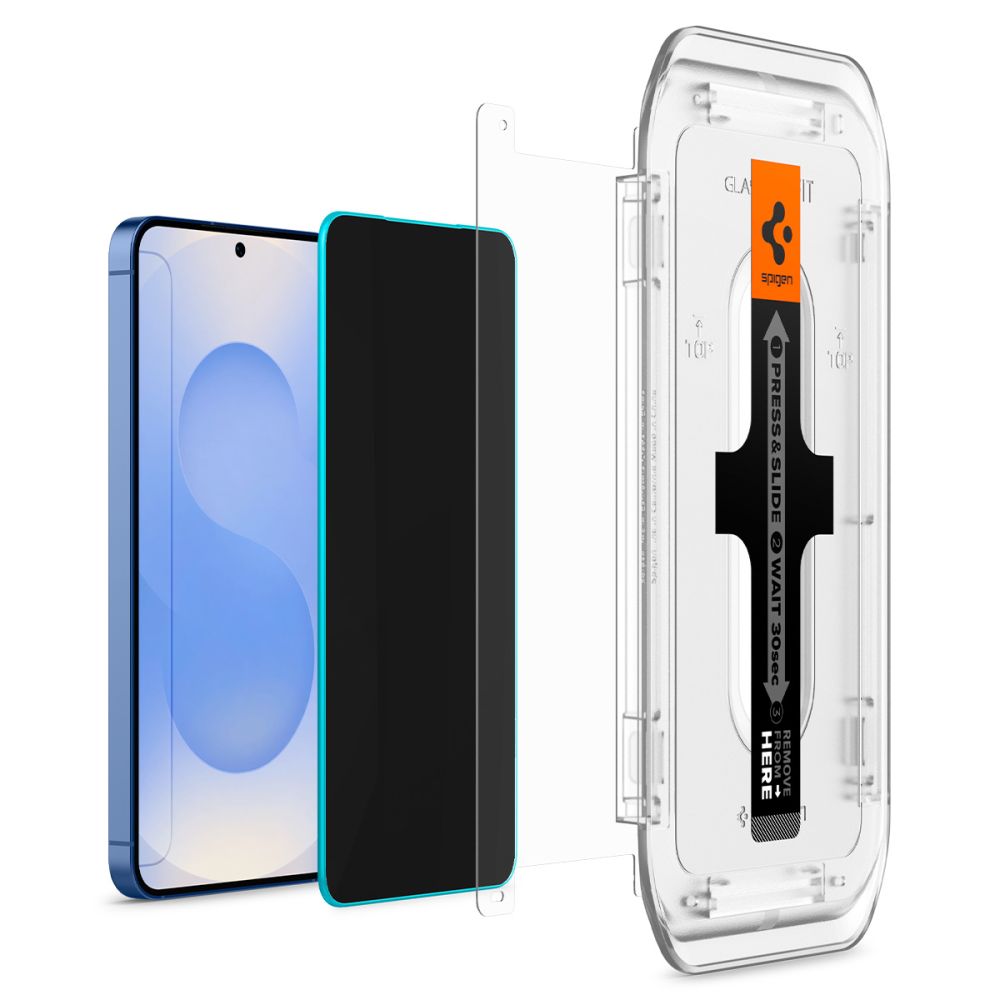Gehärtetes Glas Spigen Glas.Tr "EZ FIT" HD 2-Pack Galaxy S24 / S25 Datenschutz