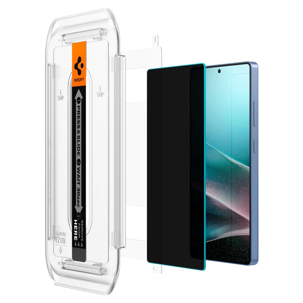 Gehärtetes Glas Spigen Glas.Tr "EZ FIT" HD 2-PACK GALAXY S25 ULTRA PRIVACY