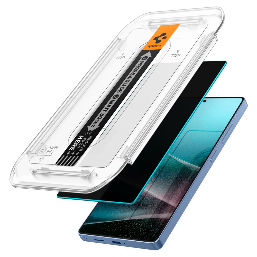 Gehärtetes Glas Spigen Glas.Tr "EZ FIT" HD 2-PACK GALAXY S25 ULTRA PRIVACY
