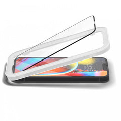 2X HARTGLAS SPIGEN ALM GLASS FC 2-PACK IPHONE 13 / 13 PRO SCHWARZ