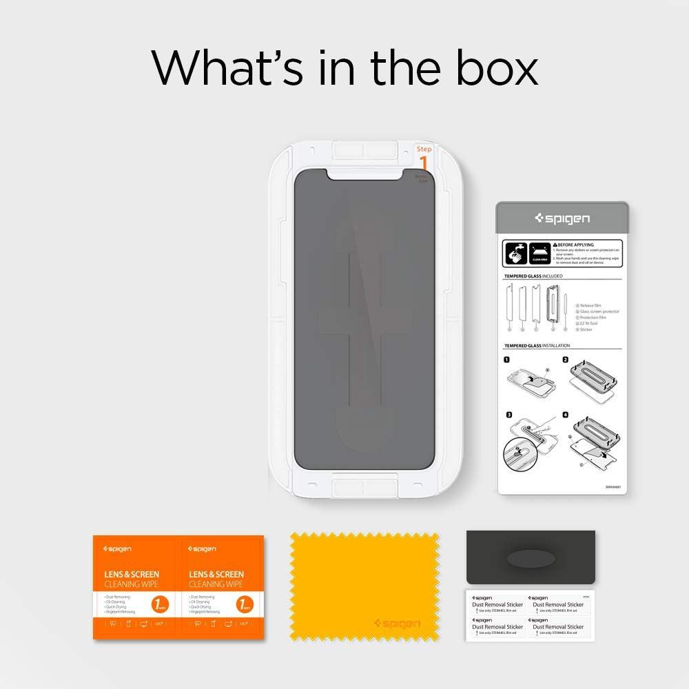 SPIGEN ALM GLASS.TR IPHONE 11 PRIVACY HARTGLAS