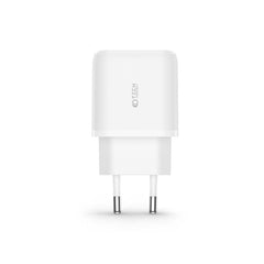 NETZLADEGERÄT FÜR HANDY UND TABLET TECH-PROTECT C20W 2-PORT NETZLADEGERÄT PD20W/QC3.0 + LIGHTNING-KABEL WEISS