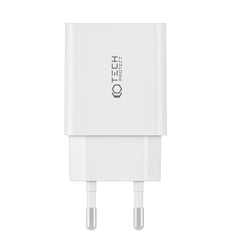 NETZLADEGERÄT FÜR HANDY UND TABLET TECH-PROTECT C35W 2-PORT NETZLADEGERÄT PD35W + TYPE-C KABEL WEISS