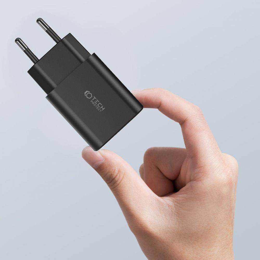 NETZLADEGERÄT FÜR HANDY UND TABLET TECH-PROTECT C35W 2-PORT NETZLADEGERÄT PD35W + TYPE-C KABEL WEISS