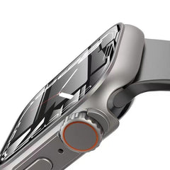 360° SCHUTZHÜLLE FÜR APPLE WATCH 45 MM DOOP DEFENSE 360GUARD TITAN/ORANGE
