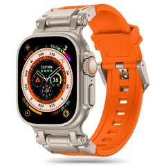 TECH-PROTECT DELTA PRO ARMBAND FÜR APPLE WATCH 6 / 7 / 8 / 9 / 10 / SE / ULTRA 1 / 2 (44 / 45 / 46 / 49 MM) ORANGE/TITAN