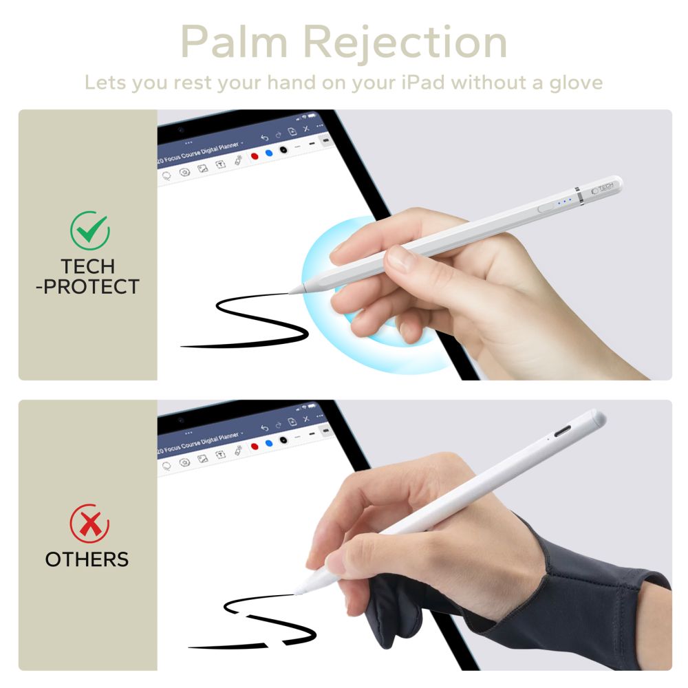 TECH-PROTECT DIGITALER MAGNETISCHER STIFT "3" IPAD WEISS