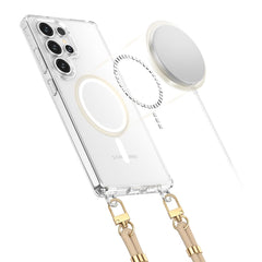 TECH-PROTECT FLEXAIR KETTENHÜLLE MAGSAFE GALAXY S25 ULTRA SCHWARZ & TAUPE