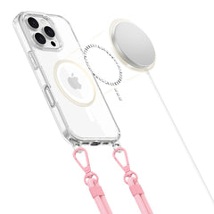 TECH-PROTECT FLEXAIR KETTENHÜLLE MAGSAFE IPHONE 16 PRO GRAU & ROSA
