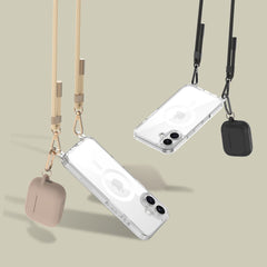 TECH-PROTECT FLEXAIR KETTENHÜLLE MAGSAFE IPHONE 16E SCHWARZ & TAUPE