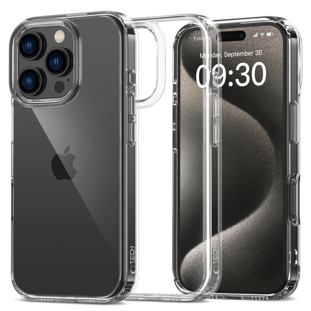 HÜLLE FÜR IPHONE 16 PRO TECH-PROTECT FLEXAIR HYBRID KLAR