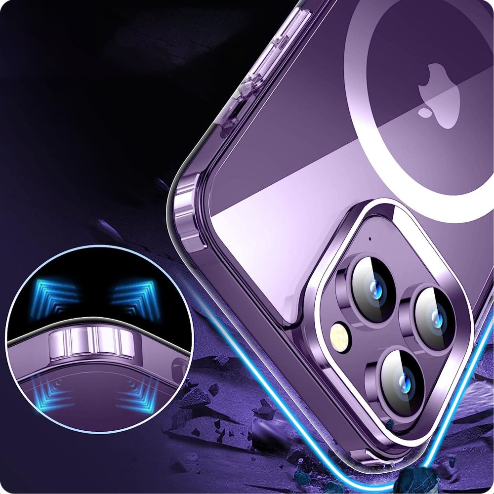 HÜLLE FÜR IPHONE 15 PRO MAGSAFE HEYCASE AIR DEFENSE KLAR