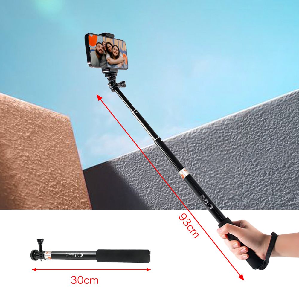 TECH-PROTECT GA100 MONOPAD & SELFIE STICK GOPRO / DJI BLACK