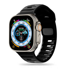 REMEN FÜR DOOP ICONBAND LINE APPLE WATCH 6 / 7 / 8 / 9 / 10 / SE / ULTRA 1 / 2 (44 / 45 / 46 / 49 MM) SCHWARZ