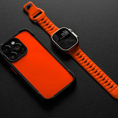 REMEN FÜR DOOP ICONBAND LINE APPLE WATCH 6 / 7 / 8 / 9 / 10 / SE / ULTRA 1 / 2 (44 / 45 / 46 / 49 MM) ORANGE