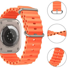 REMEN FÜR DOOP ICONBAND PRO APPLE WATCH 6 / 7 / 8 / 9 / 10 / SE / ULTRA 1 / 2 (44 / 45 / 46 / 49 MM) ORANGE