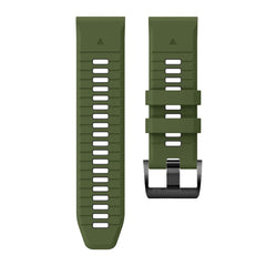 SILIKONARMBAND FÜR GARMIN 26MM FENIX 3 / 5X / 3HR / 5X PLUS / 6X / 6X PRO / 7X ENDURO EXPLORER PRO ARMY GRÜN / SCHWARZ