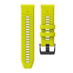 SILIKONARMBAND FÜR GARMIN 26MM FENIX 3 / 5X / 3HR / 5X PLUS / 6X / 6X PRO / 7X DOOP EXPLORER PRO LIME / SCHWARZ