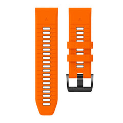 SILIKONARMBAND FÜR GARMIN 26MM FENIX 3 / 5X / 3HR / 5X PLUS / 6X / 6X PRO / 7X DOOP EXPLORER PRO ORANGE / SCHWARZ
