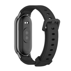 SILIKONARMBAND FÜR XIAOMI MI BAND 8 / 9 / NFC HEYBAND ICON PRO SCHWARZ
