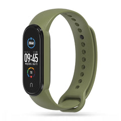 SILIKONARMBAND FÜR XIAOMI MI BAND 5 / 6 / 6 NFC / 7 HEYBAND ICON MILITARY GREEN