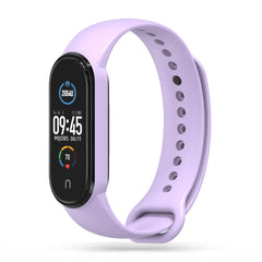 SILIKONARMBAND FÜR XIAOMI MI BAND 5 / 6 / 6 NFC / 7 HEYBAND ICON VIOLETT