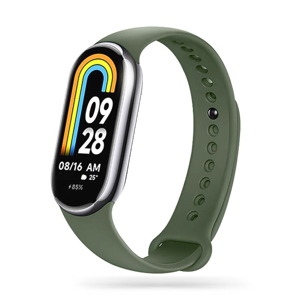 SILIKONARMBAND FÜR XIAOMI MI BAND 8 / 9 / NFC HEYBAND ICON ARMY GRÜN