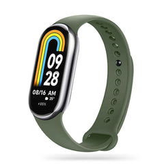SILIKONARMBAND FÜR XIAOMI MI BAND 8 / 9 / NFC HEYBAND ICON ARMY GRÜN
