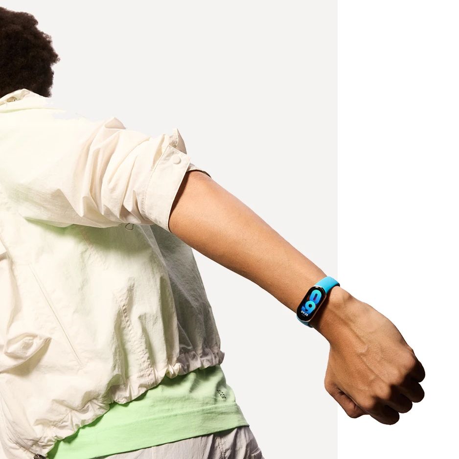 SILIKONARMBAND FÜR XIAOMI MI BAND 8 / 9 / NFC HEYBAND ICON SCHWARZ