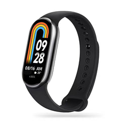 SILIKONARMBAND FÜR XIAOMI MI BAND 8 / 9 / NFC HEYBAND ICON SCHWARZ
