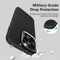 TECH-PROTECT ION CARBON MAGSAFE IPHONE 16 PRO MAX SCHWARZ/SILBER