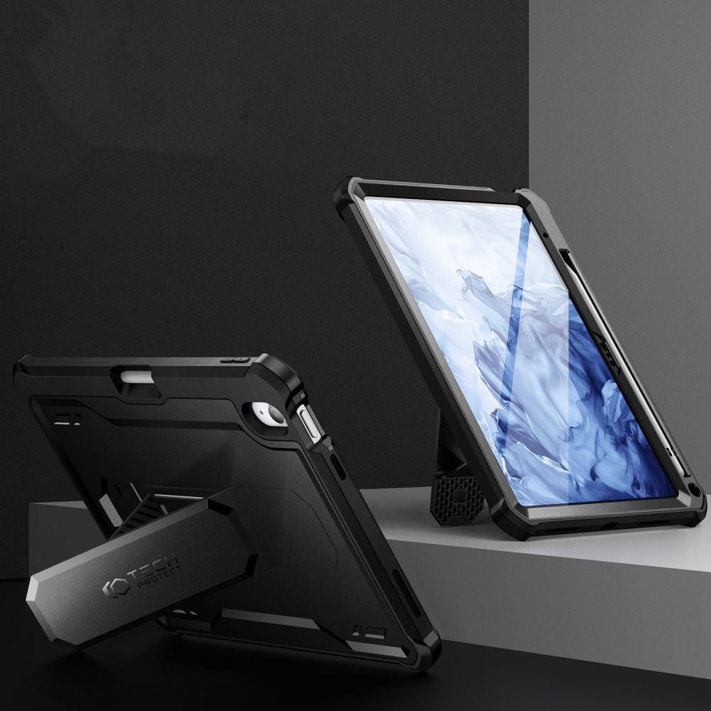 HÜLLE / COVER FÜR IPAD 10,9” 10 / 2022 / 11” 11 / 2025 TECH-PROTECT KEVLAR PRO SCHWARZ