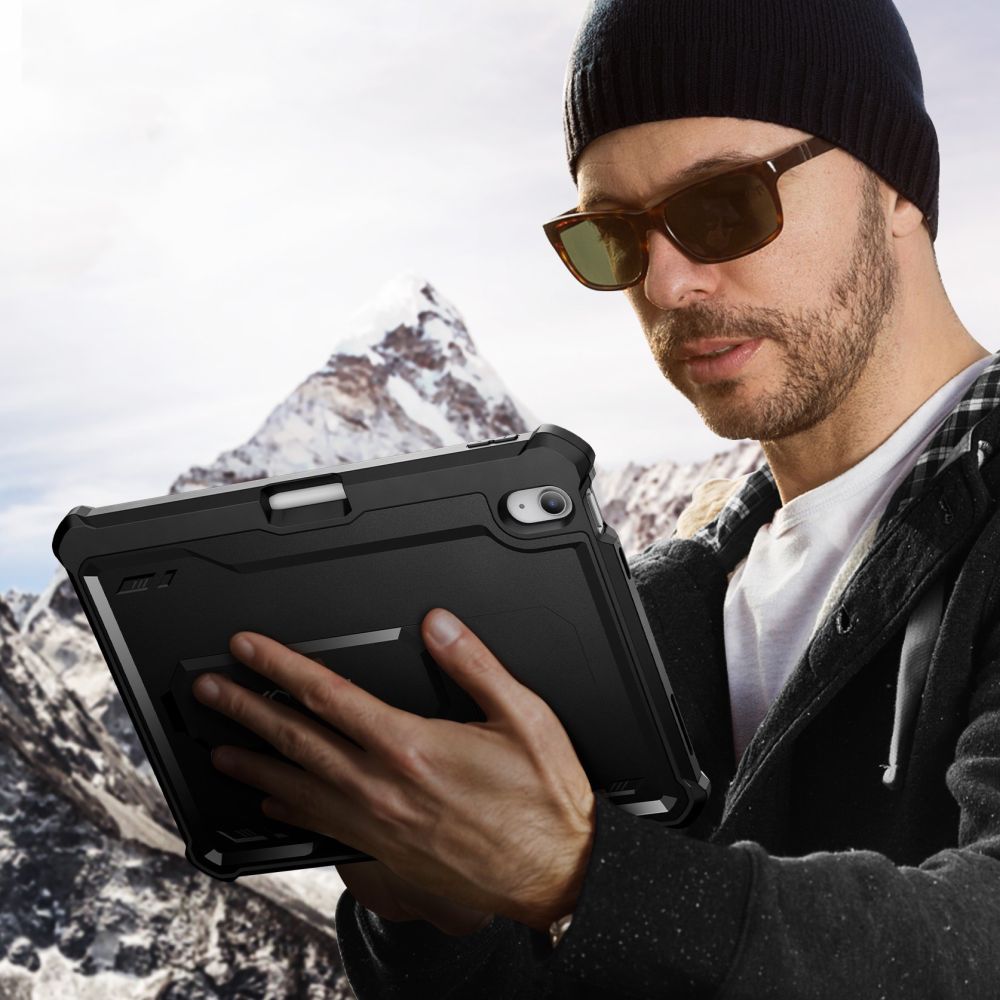 HÜLLE / COVER FÜR IPAD 10,9” 10 / 2022 / 11” 11 / 2025 TECH-PROTECT KEVLAR PRO SCHWARZ