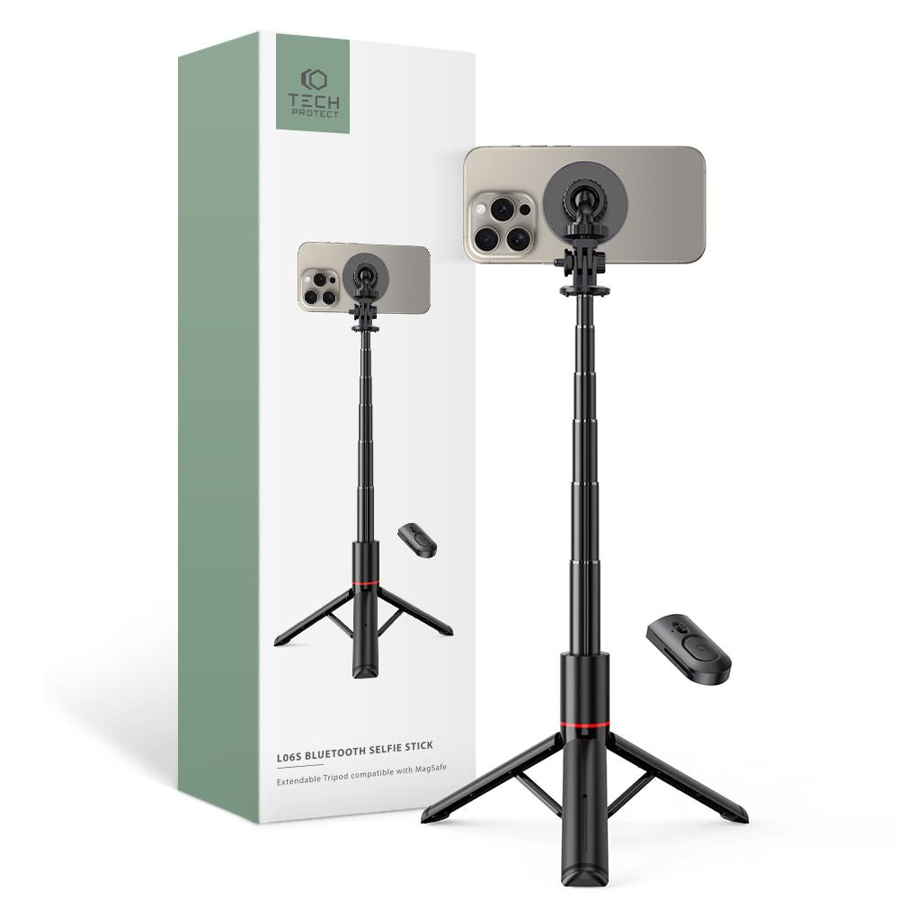 TECH-PROTECT L06S MAGSAFE BLUETOOTH SELFIE-STICK STATIV SCHWARZ