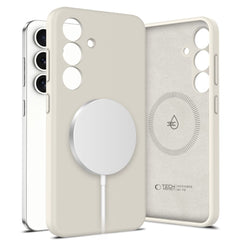 TECH-PROTECT HÜLLE FLÜSSIG SILIKON MAGSAFE GALAXY S25 COSMIC LATTE